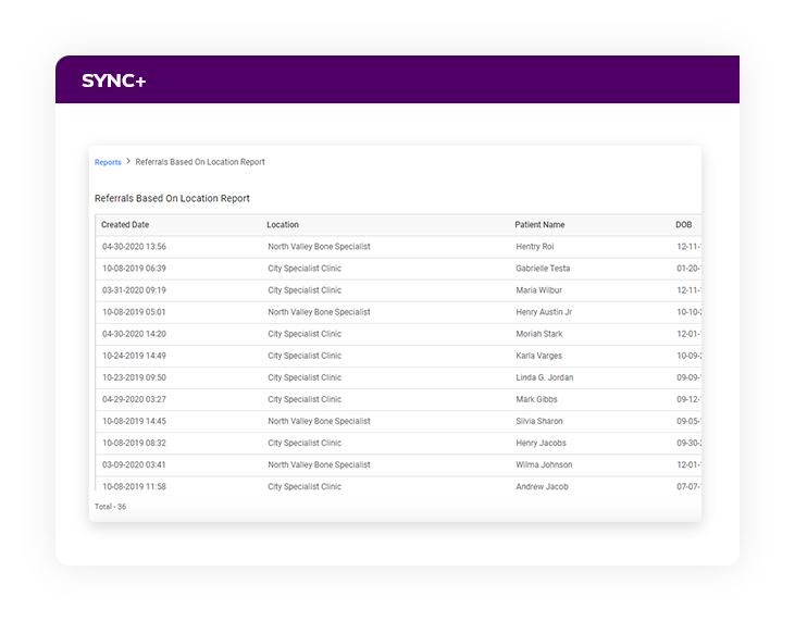 Export-Referral-Data-Reports with HealthViewX referral plus